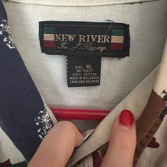 Vintage 90’s Deck of Cards Button-Down Cotton Shirt XL - Picture 3 of 3